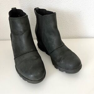 Sorel Joan of Arctic Chelsea II Wedge Leather Winter Boot Bootie 7